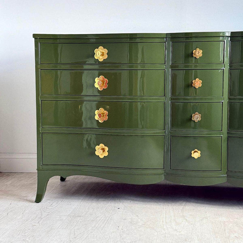 Dressers RWay 12-Drawer Dresser in Olive Green - Ready To Ship The Resplendent Crow