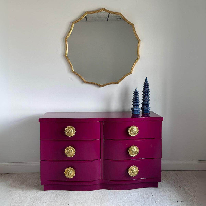 Dressers Six Drawer Dresser in Ruby - Ready To Ship The Resplendent Crow