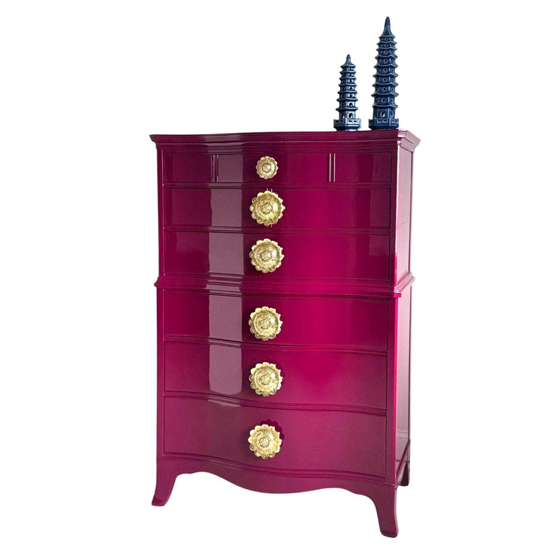 Dressers Tallboy in Ruby - Ready to Ship The Resplendent Crow