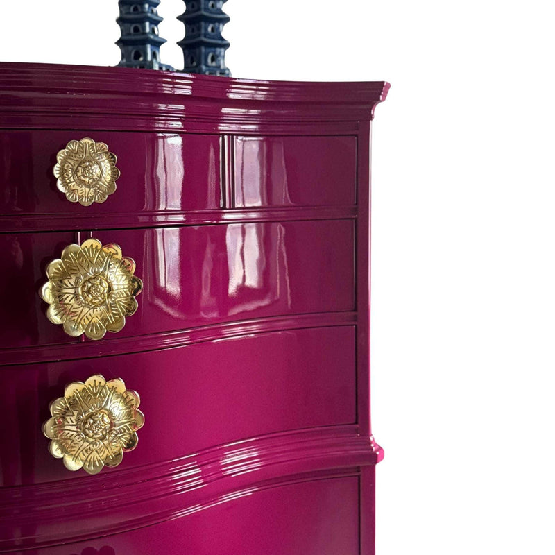 Dressers Tallboy in Ruby - Ready to Ship The Resplendent Crow