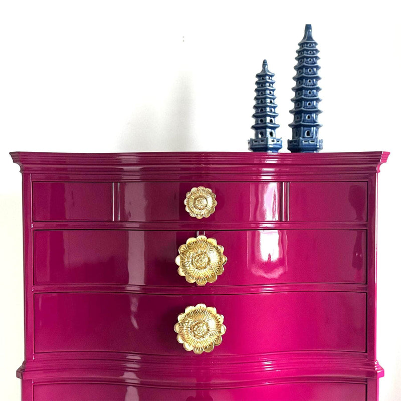 Dressers Tallboy in Ruby - Ready to Ship The Resplendent Crow