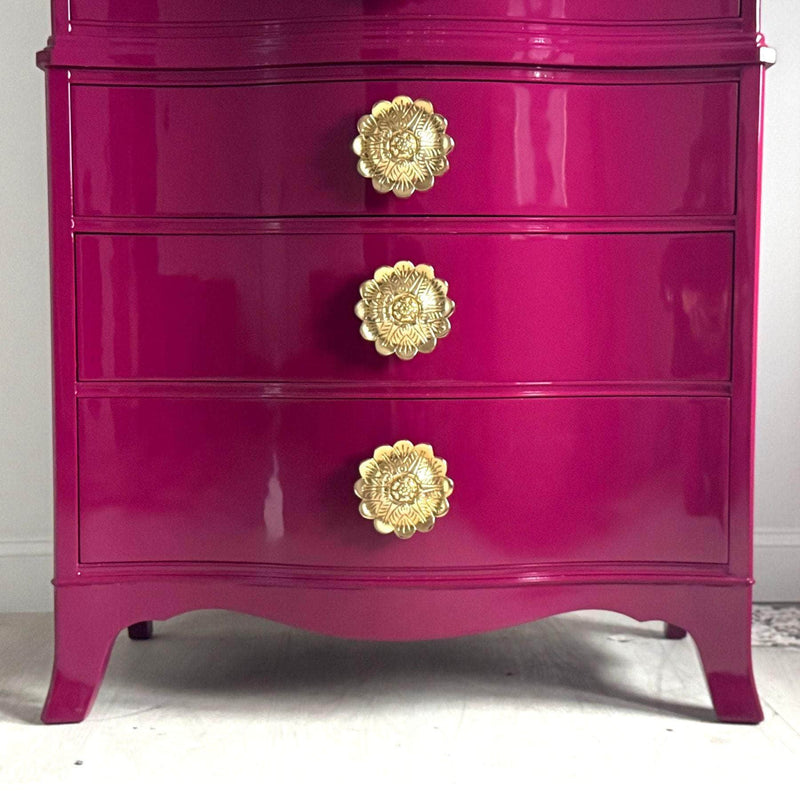 Dressers Tallboy in Ruby - Ready to Ship The Resplendent Crow