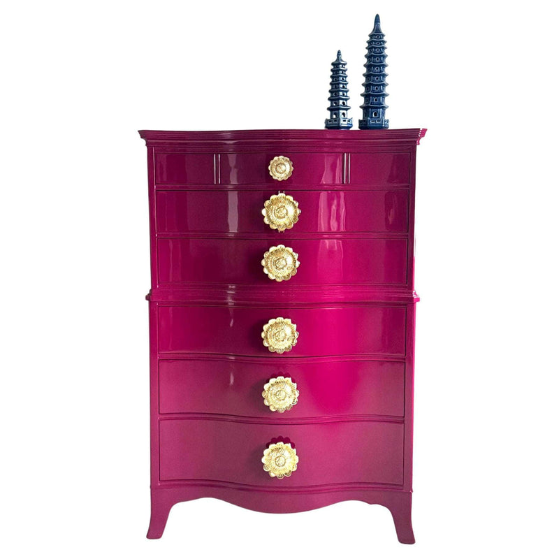 Dressers Tallboy in Ruby - Ready to Ship The Resplendent Crow