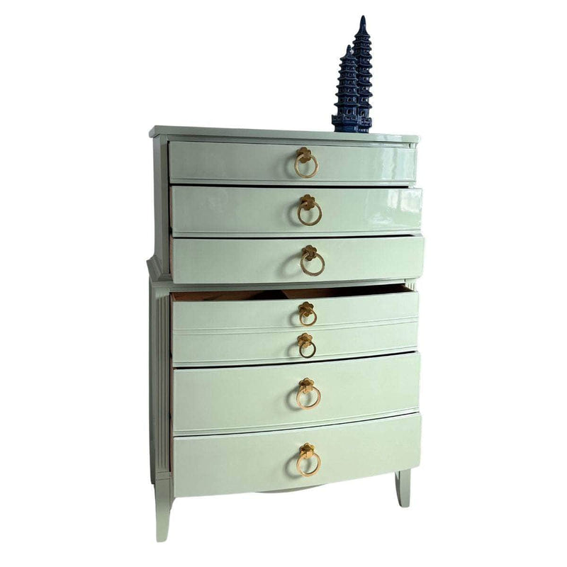 Dressers Tallboy in Soft Green - Ready To Ship The Resplendent Crow