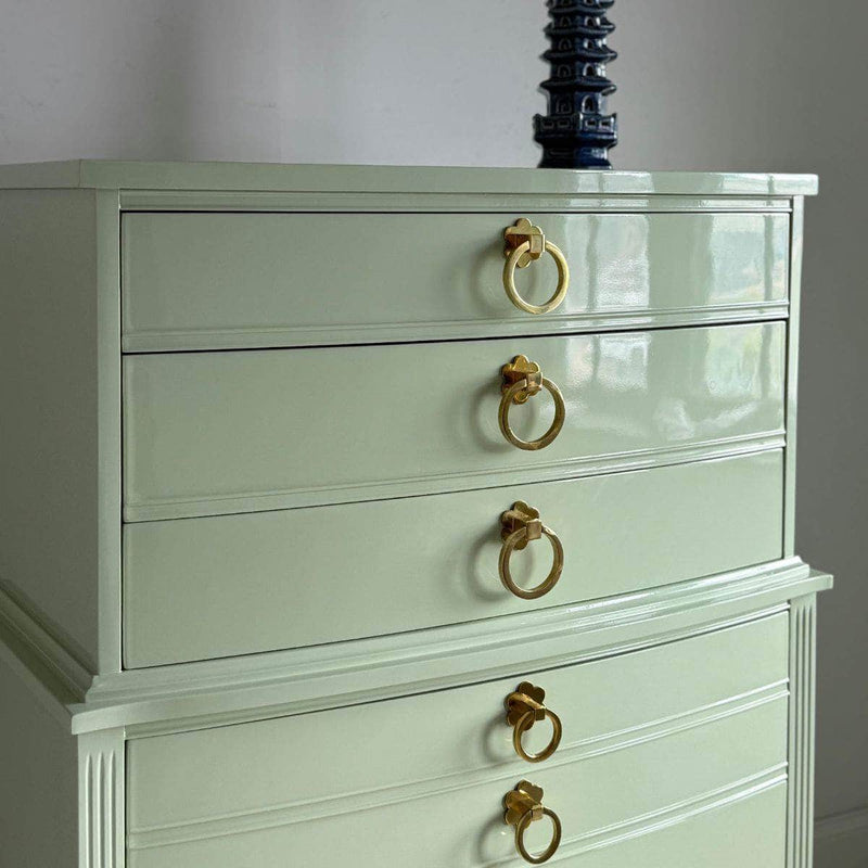 Dressers Tallboy in Soft Green - Ready To Ship The Resplendent Crow