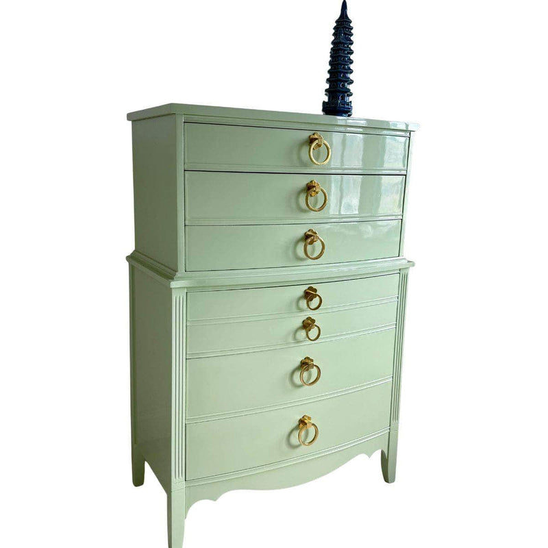 Dressers Tallboy in Soft Green - Ready To Ship The Resplendent Crow