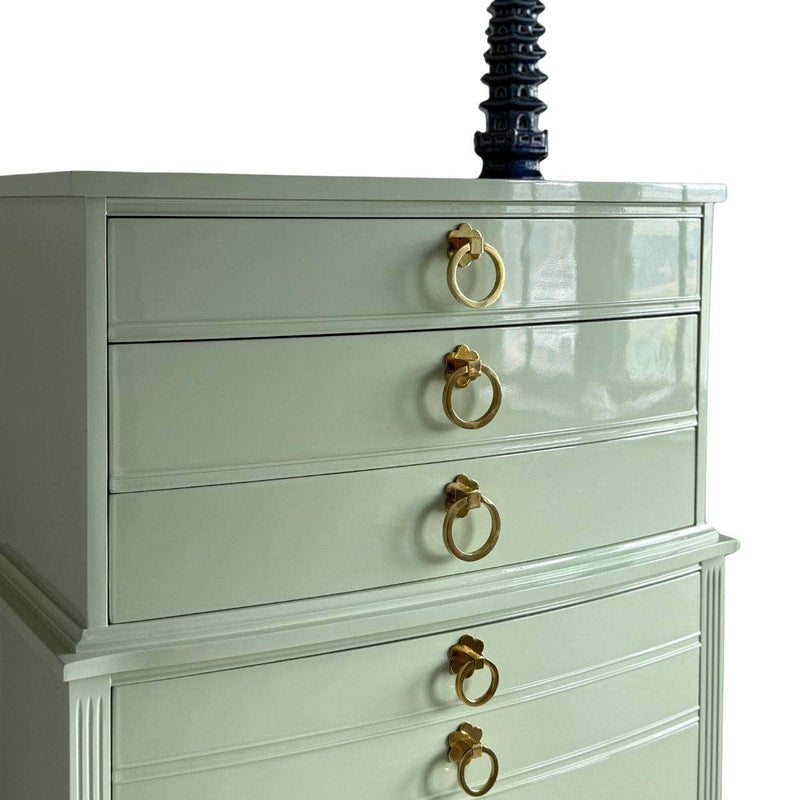 Dressers Tallboy in Soft Green - Ready To Ship The Resplendent Crow