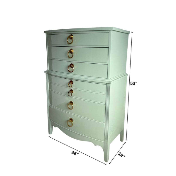 Dressers Tallboy in Soft Green - Ready To Ship The Resplendent Crow