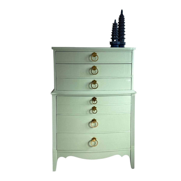 Dressers Tallboy in Soft Green - Ready To Ship The Resplendent Crow
