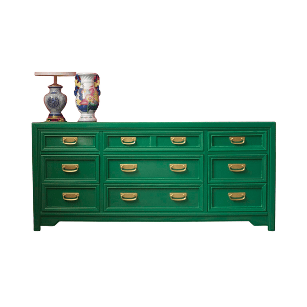 Dressers Thomasville Campaign Dresser - Custom lacquered The Resplendent Home