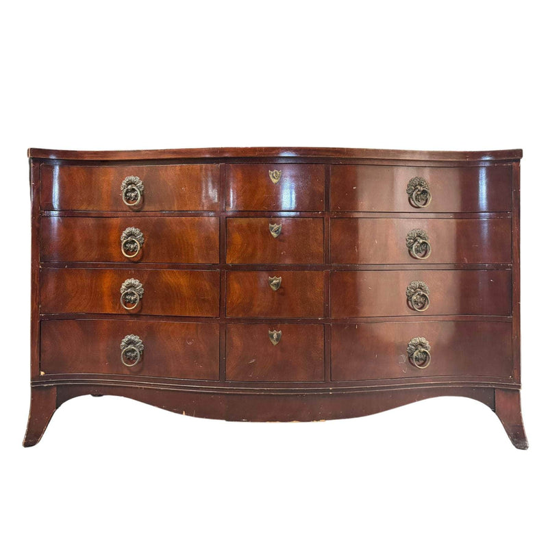 Dressers Traditional Mahogany Concave Dresser - Lacquered The Resplendent Crow