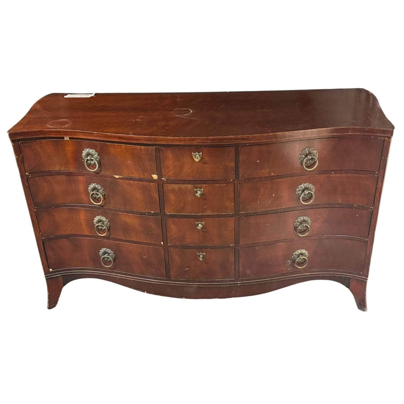 Dressers Traditional Mahogany Concave Dresser - Lacquered The Resplendent Crow