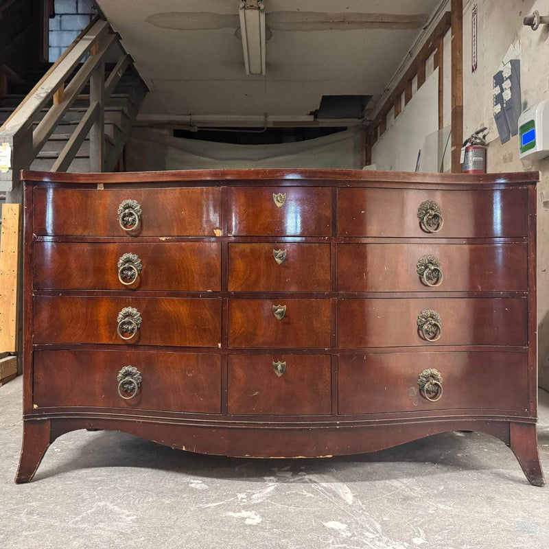 Dressers Traditional Mahogany Concave Dresser - Lacquered The Resplendent Crow