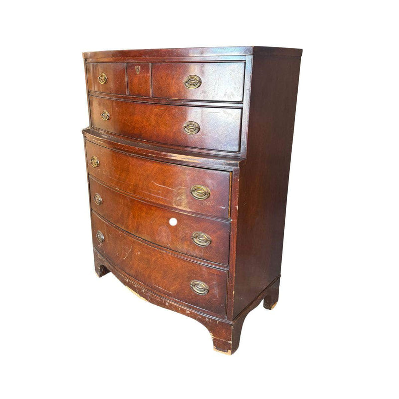 Dressers Traditional Tallboy Dresser - Custom Lacquered The Resplendent Crow