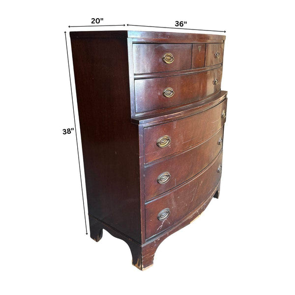 Dressers Traditional Tallboy Dresser - Custom Lacquered The Resplendent Crow