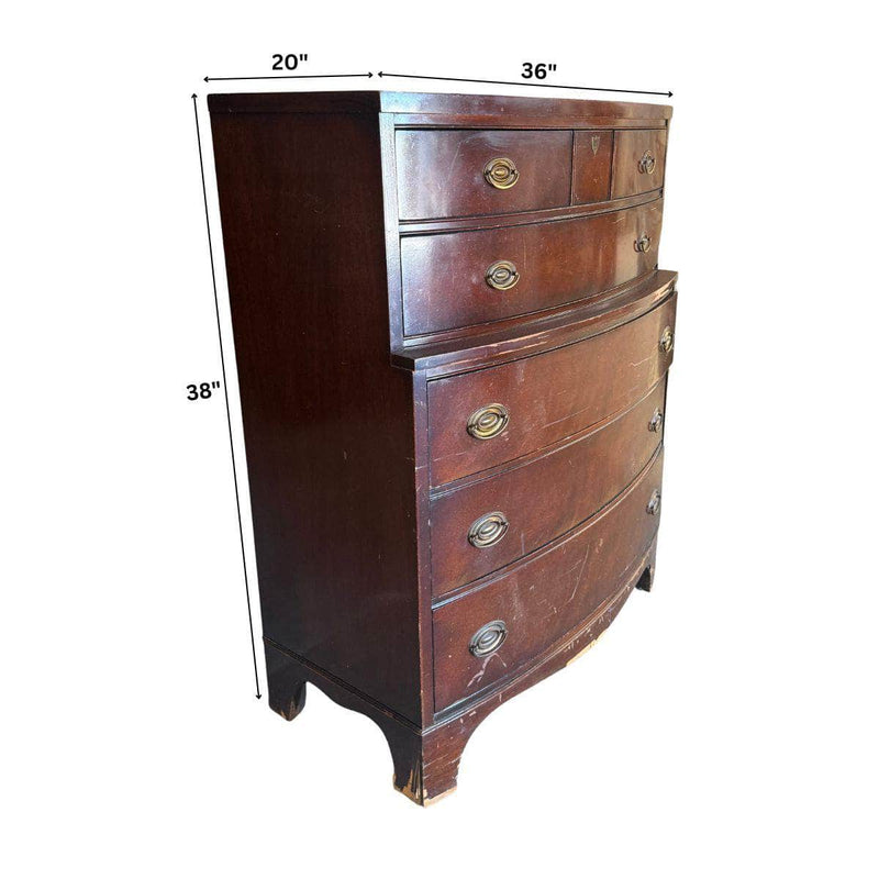 Dressers Traditional Tallboy Dresser - Custom Lacquered The Resplendent Crow