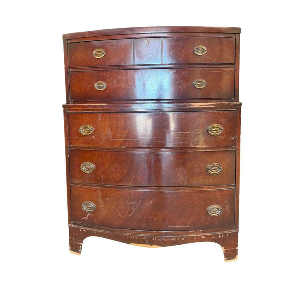 Dressers Traditional Tallboy Dresser - Custom Lacquered The Resplendent Crow