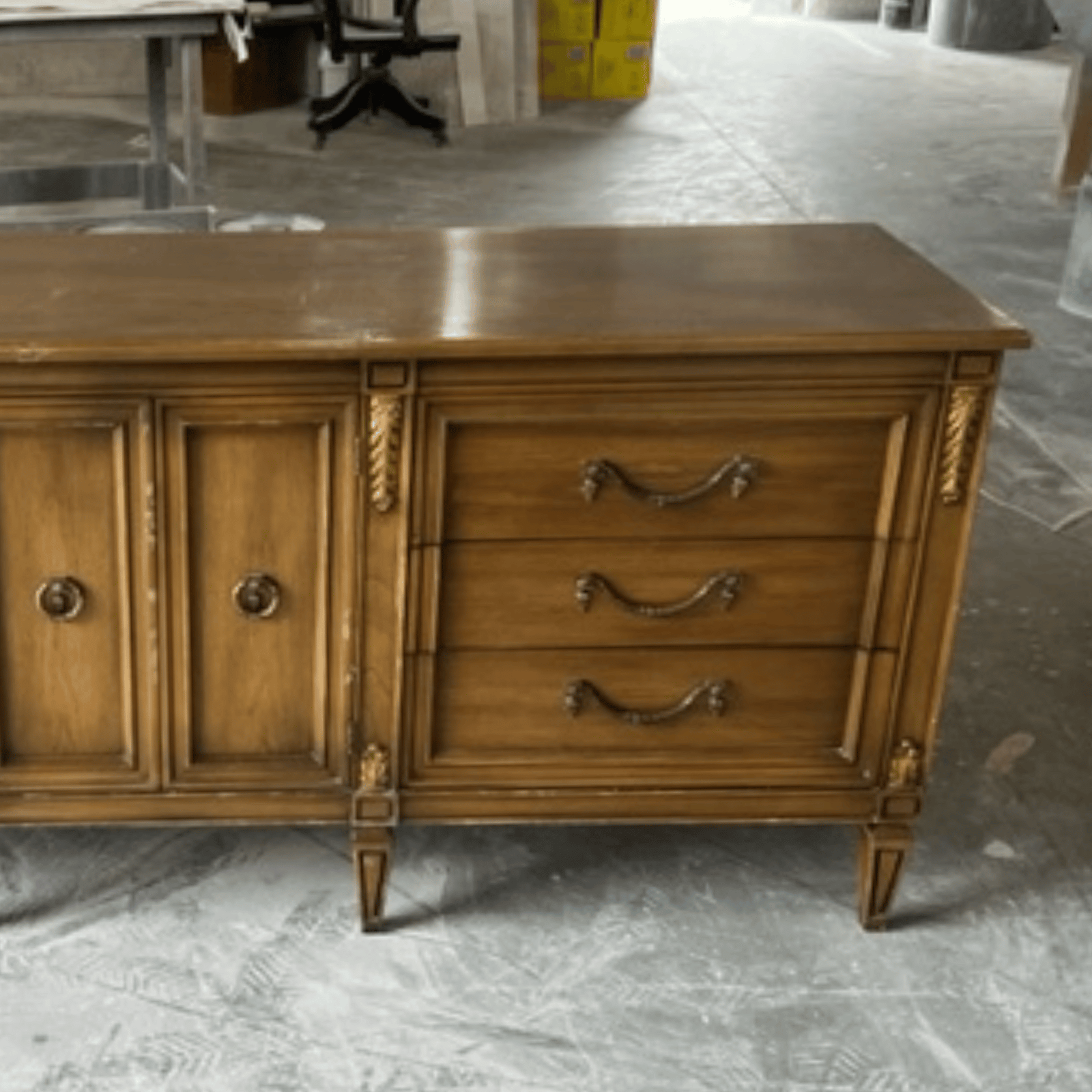 【送料無料】３点セット/ Vintage Style Dresser Amazon.com: ORRD 3 Drawer Dresser for Bedroom, Mid Century Modern