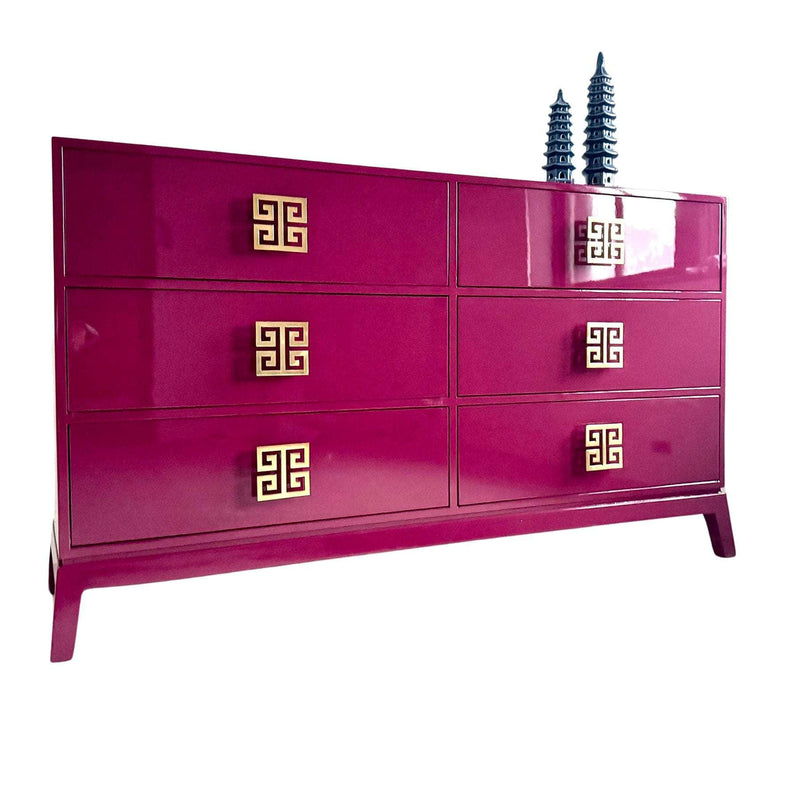 Dressers Traverse Six Drawer Dresser - Custom Lacquered The Resplendent Crow