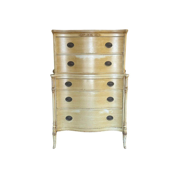 Dressers Vintage 5-Drawer Tallboy - Lacquered The Resplendent Crow