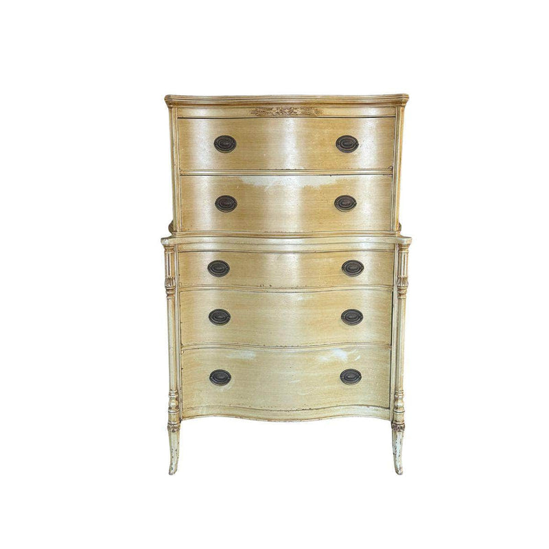 Dressers Vintage 5-Drawer Tallboy - Lacquered The Resplendent Crow