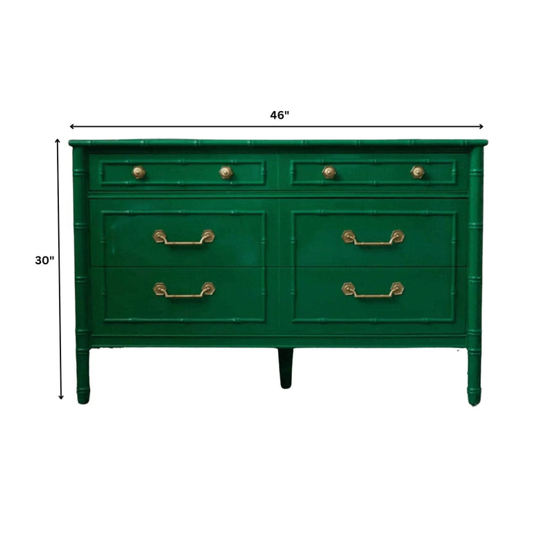 Vintage Thomasville Allegro Faux Bamboo Dresser Vintage Thomasville Allegro Faux Bamboo Dresser