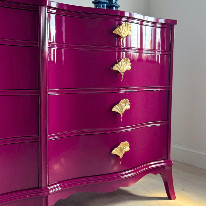 Extra Tall 8 Drawer Dresser in Ruby The Resplendent Crow
