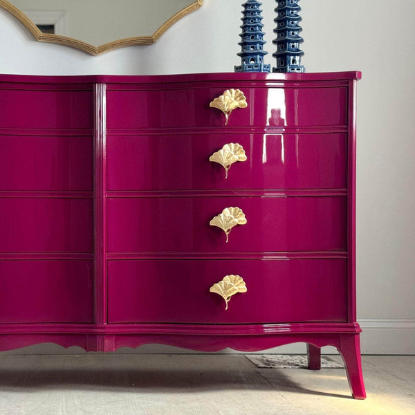 Extra Tall 8 Drawer Dresser in Ruby The Resplendent Crow