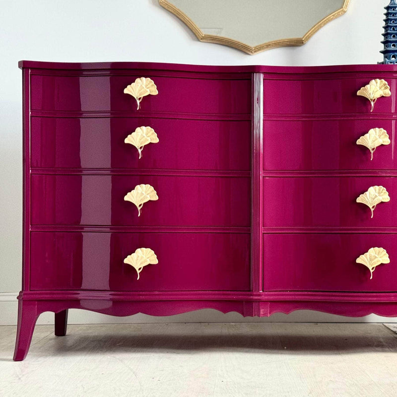 Extra Tall 8 Drawer Dresser in Ruby The Resplendent Crow
