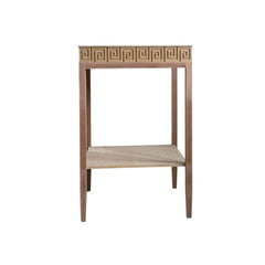 Greek Key End Table - Custom Lacquered