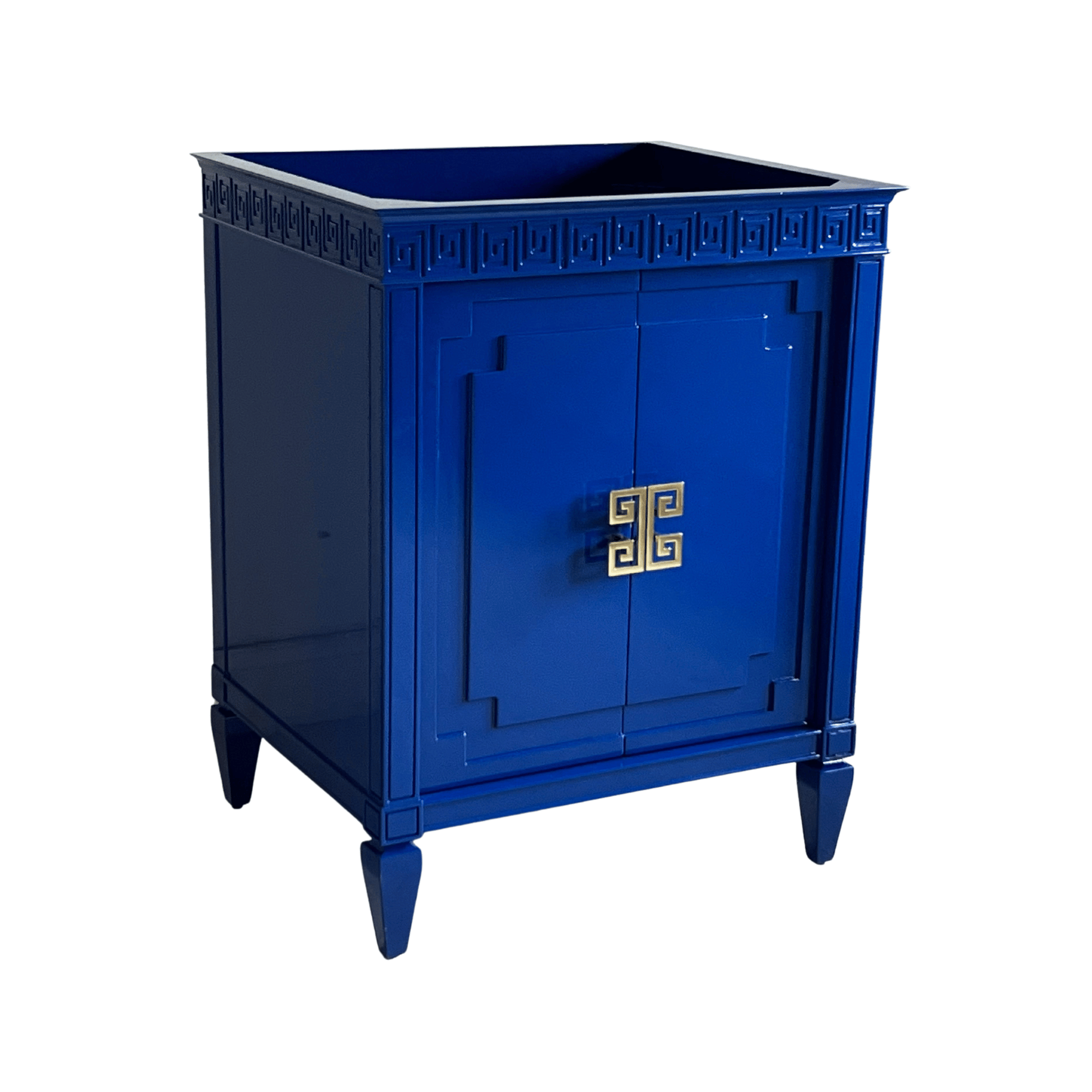 Athens Vanity with Greek Key Details The Resplendent Crow