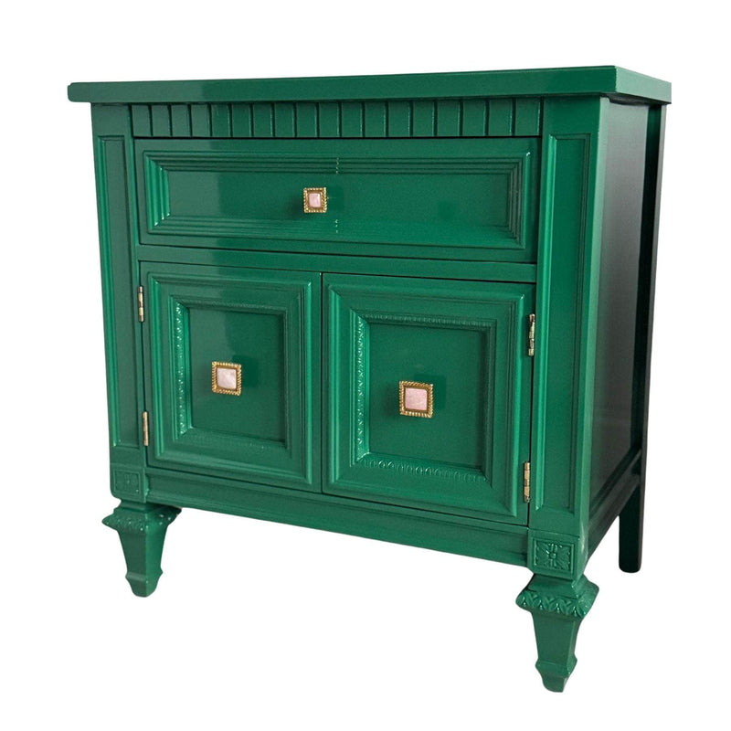 Green Nightstands - Ready To Ship The Resplendent Crow