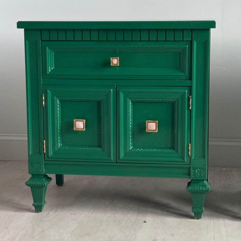 Green Nightstands - Ready To Ship The Resplendent Crow