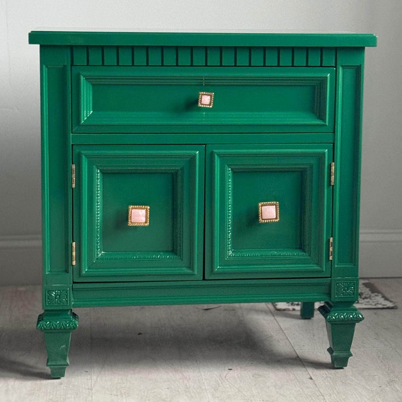 Green Nightstands - Ready To Ship The Resplendent Crow