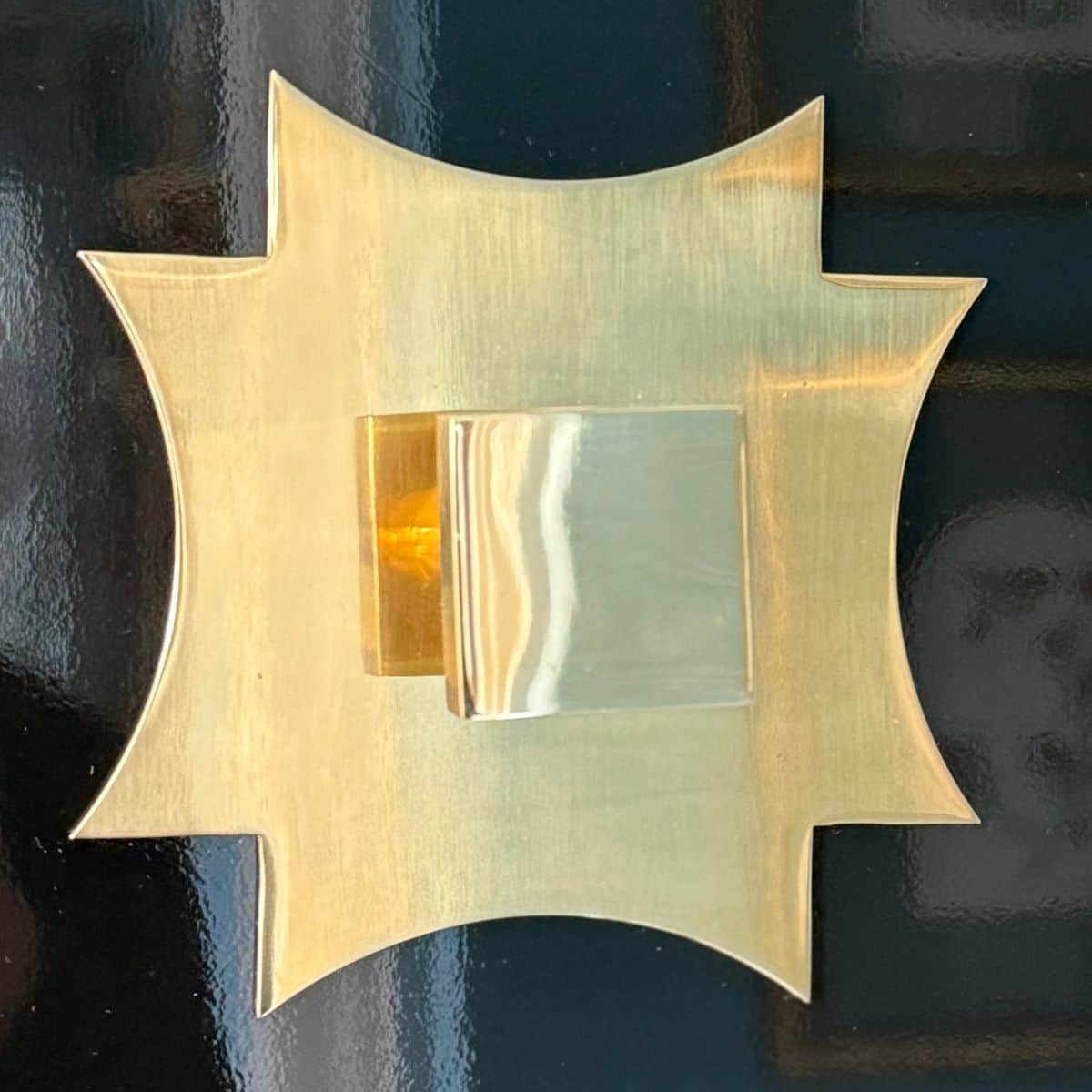 Brass Backplate Maltese Cross |The Resplendent Crow