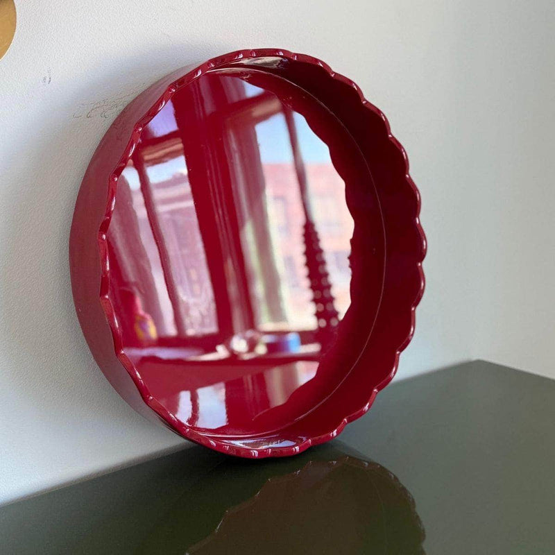 Large Scalloped Tray - Ready To Ship The Resplendent Crow
