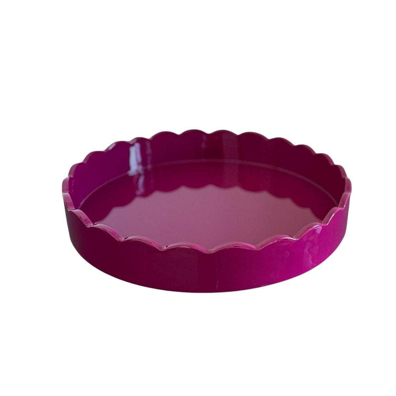 Large Scalloped Tray - Ready To Ship The Resplendent Crow