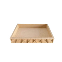 Medium Greek Key Tray - Custom Lacquered