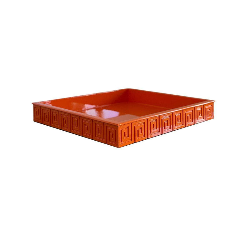 Medium Greek Key Tray - Ready To Ship The Resplendent Crow