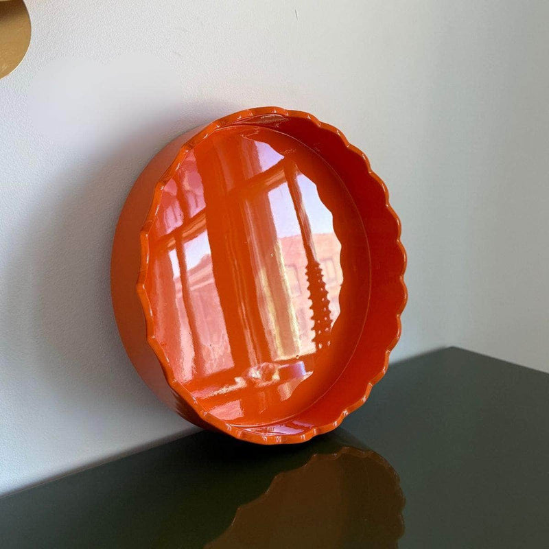 Medium Scalloped Tray - Ready To Ship The Resplendent Crow