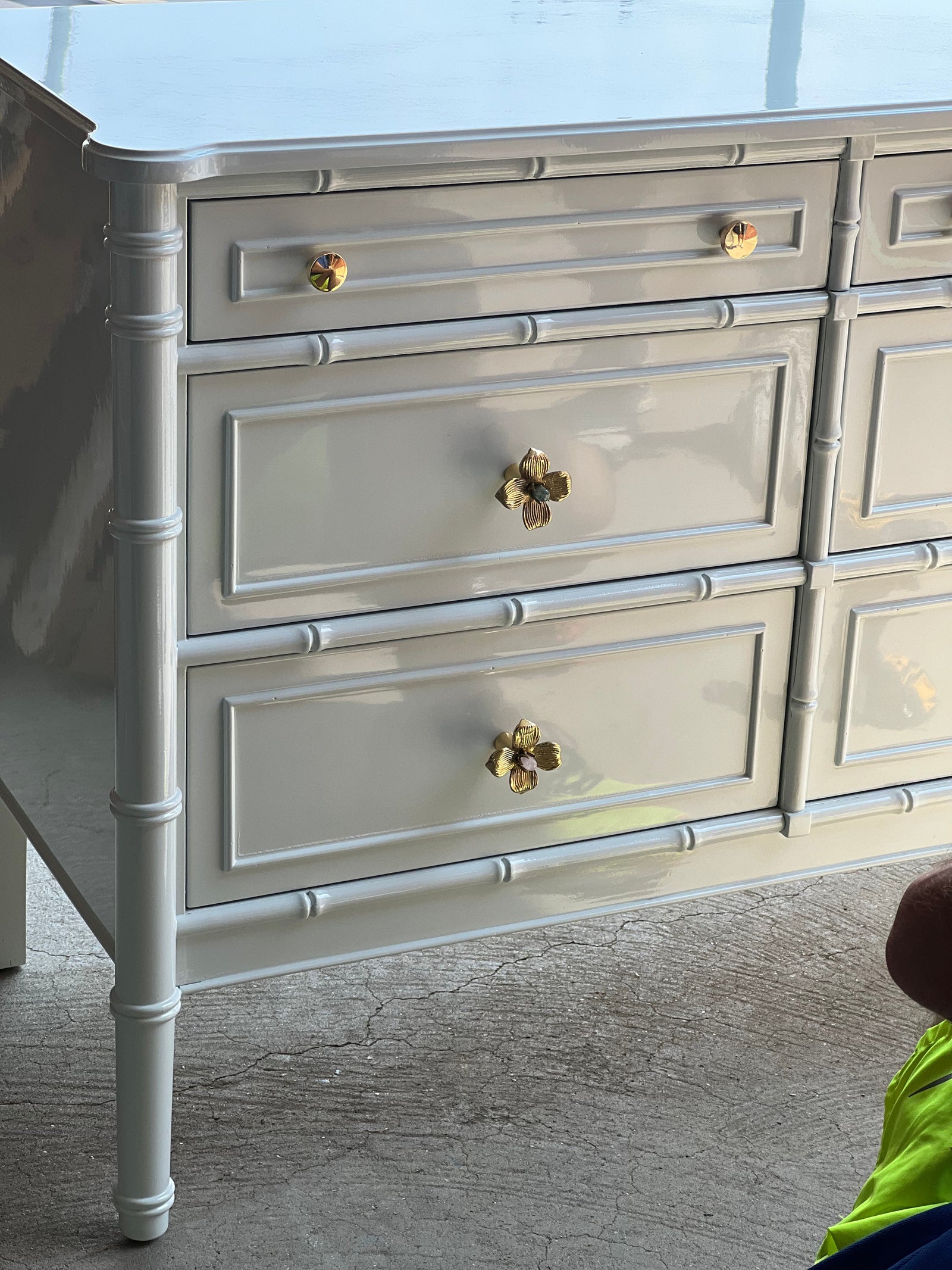 Six Drawer Faux Bamboo Nightstands The Resplendent Crow