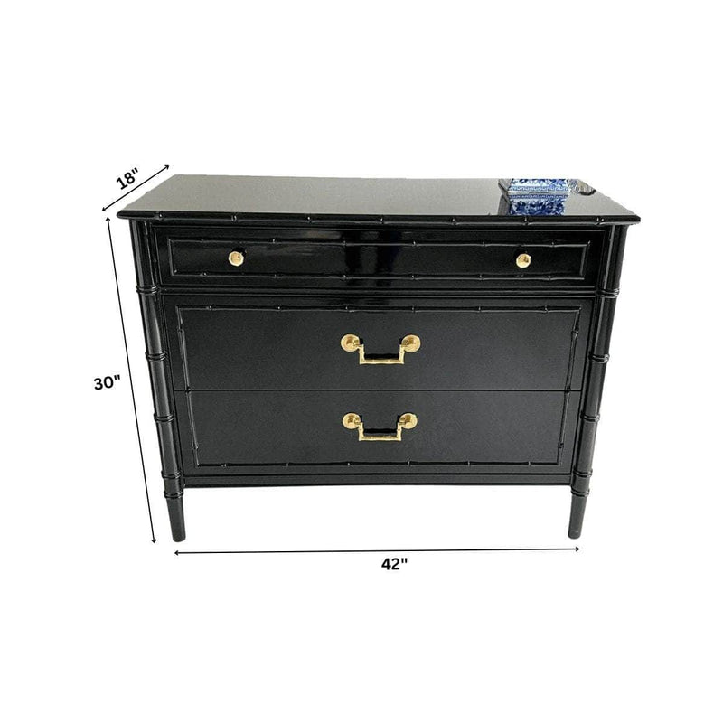 Nightstands Savannah Faux Bamboo Oversized Nightstands The Resplendent Crow