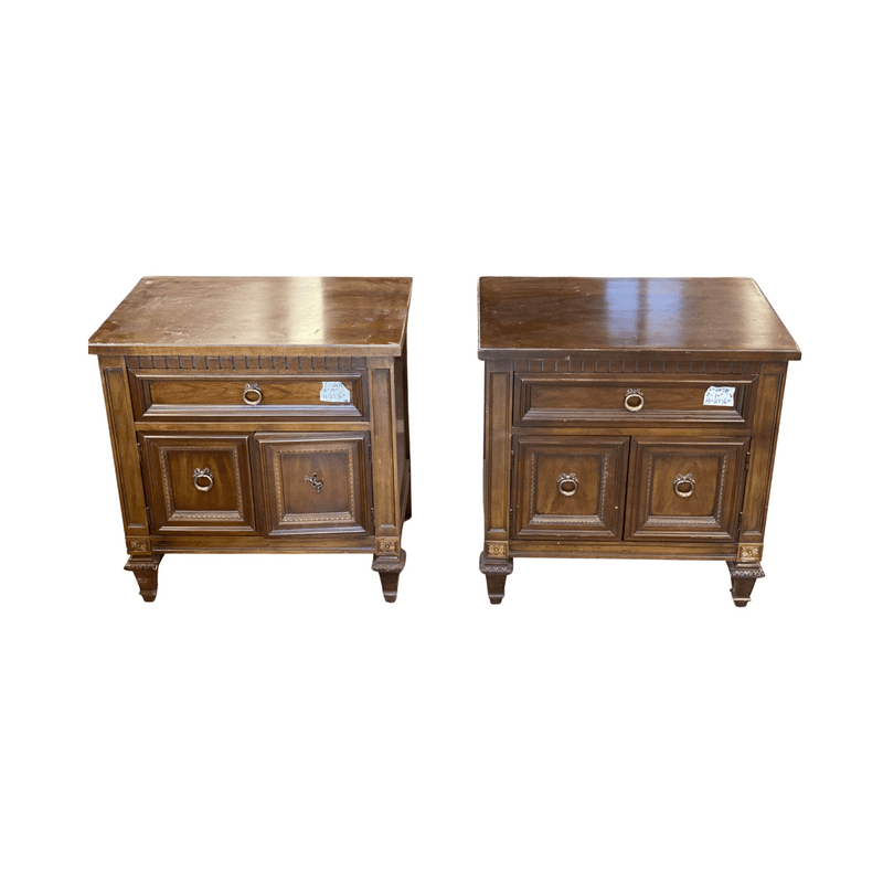 Nightstands Vintage Pair of Nightstands - Custom Lacquered The Resplendent Home