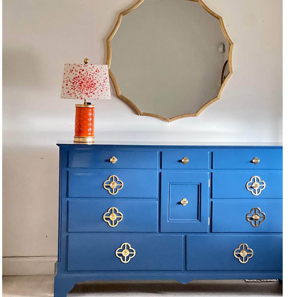 Orange Porcelain Lamp