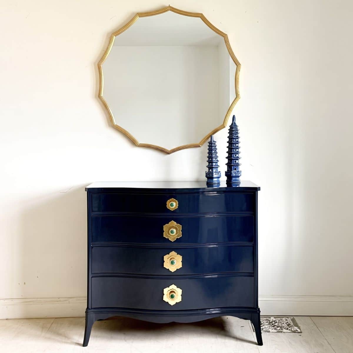 dark navy blue dresser Mackenna Dresser