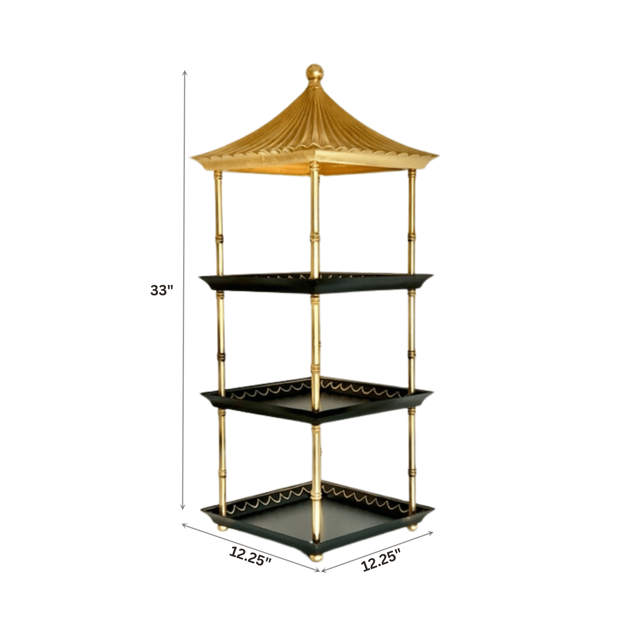 Pagoda Shelf | The Resplendent Crow