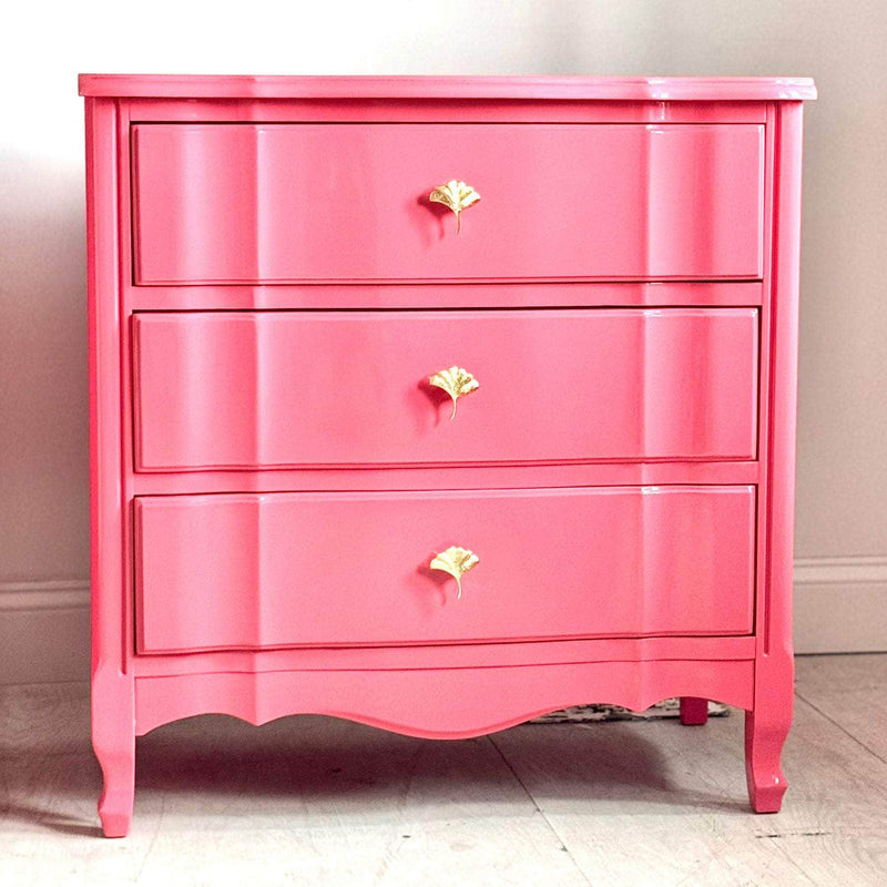 Pair of Oversized Nightstands in Coral - Ready To Ship The Resplendent Crow