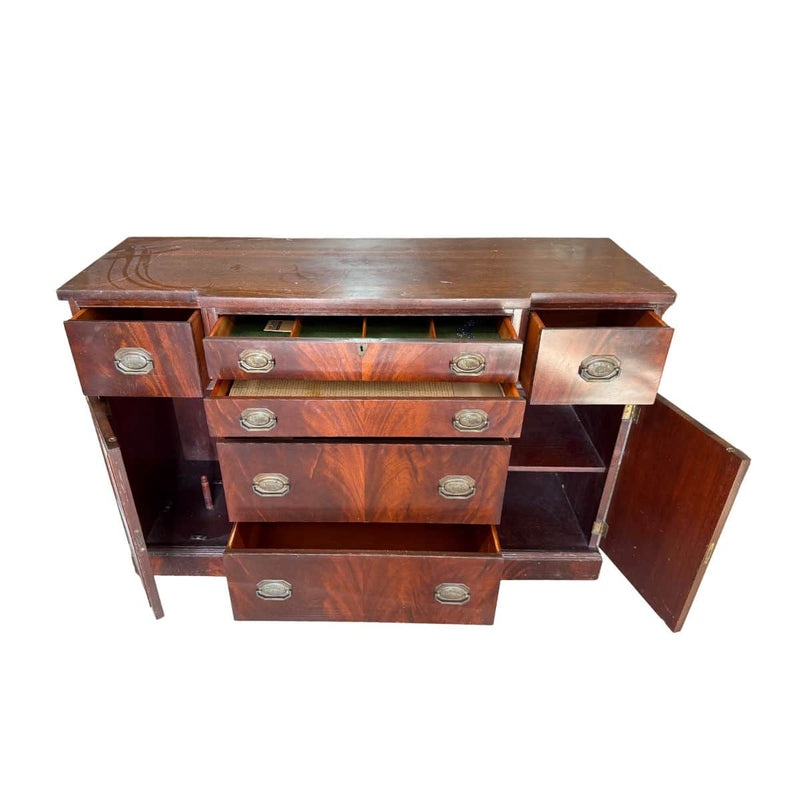 Petite Traditional Buffet - Custom Lacquered The Resplendent Crow