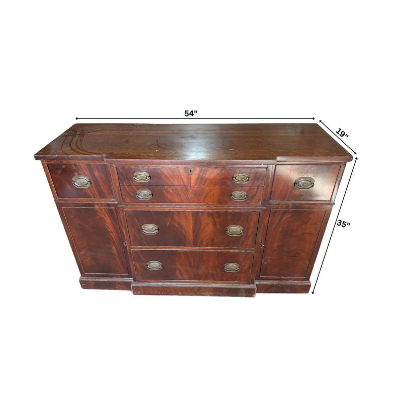 Petite Traditional Buffet - Custom Lacquered The Resplendent Crow