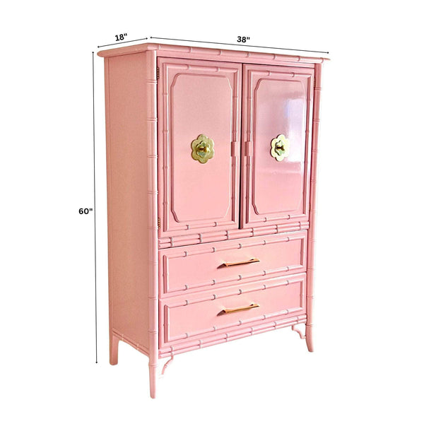 Pink Lacquered Armoire The Resplendent Crow